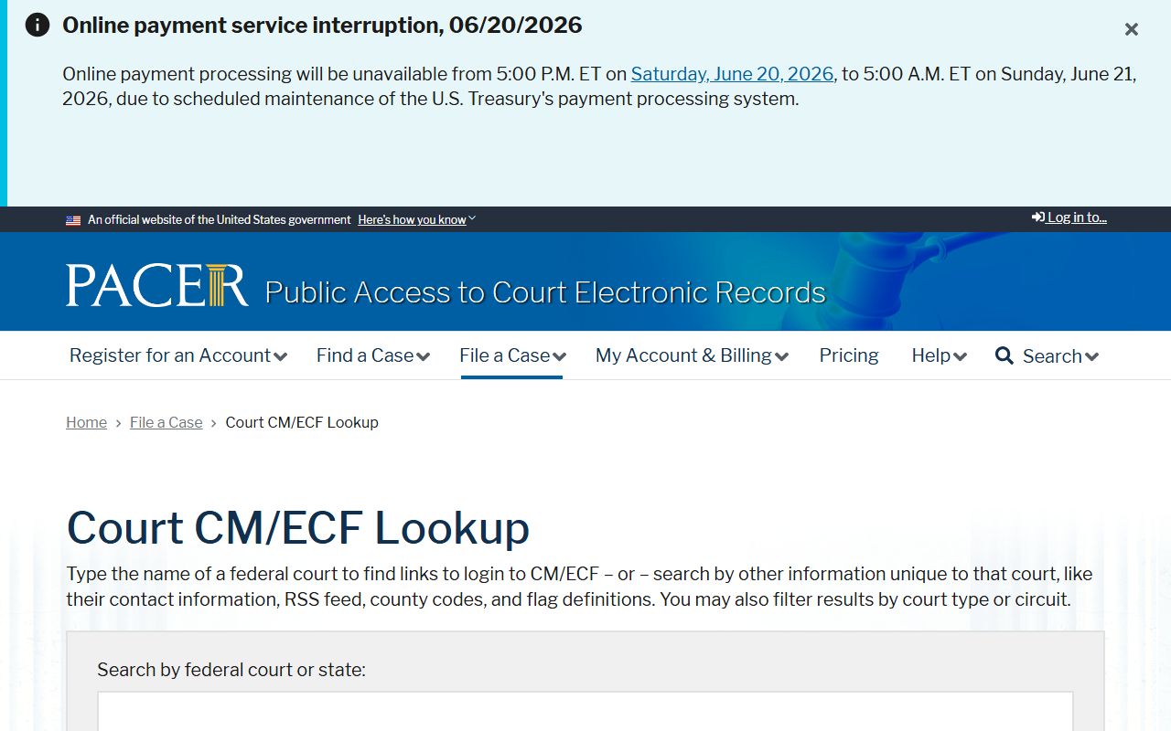 Davidson County arrest records PACER court lookup source