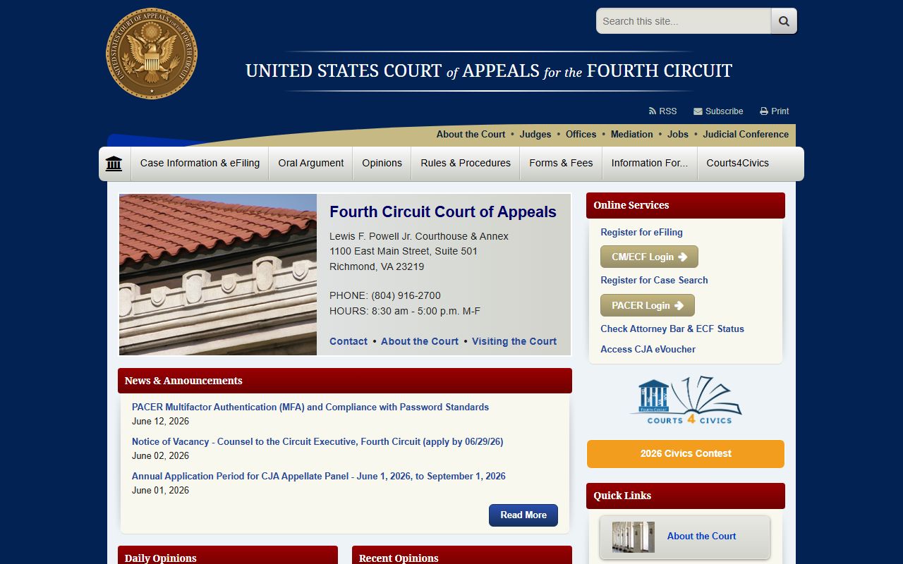 Davidson County arrest charge records Fourth Circuit source