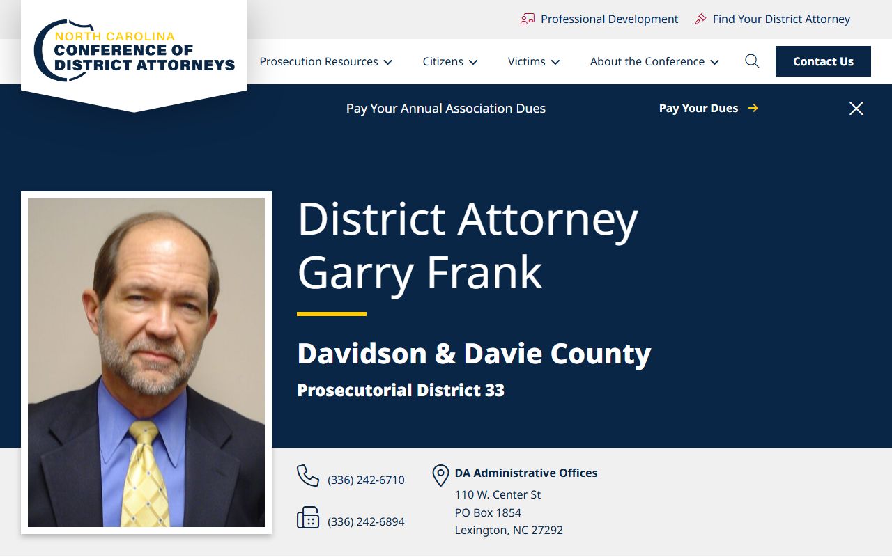Davidson County criminal court records District Attorney District 33