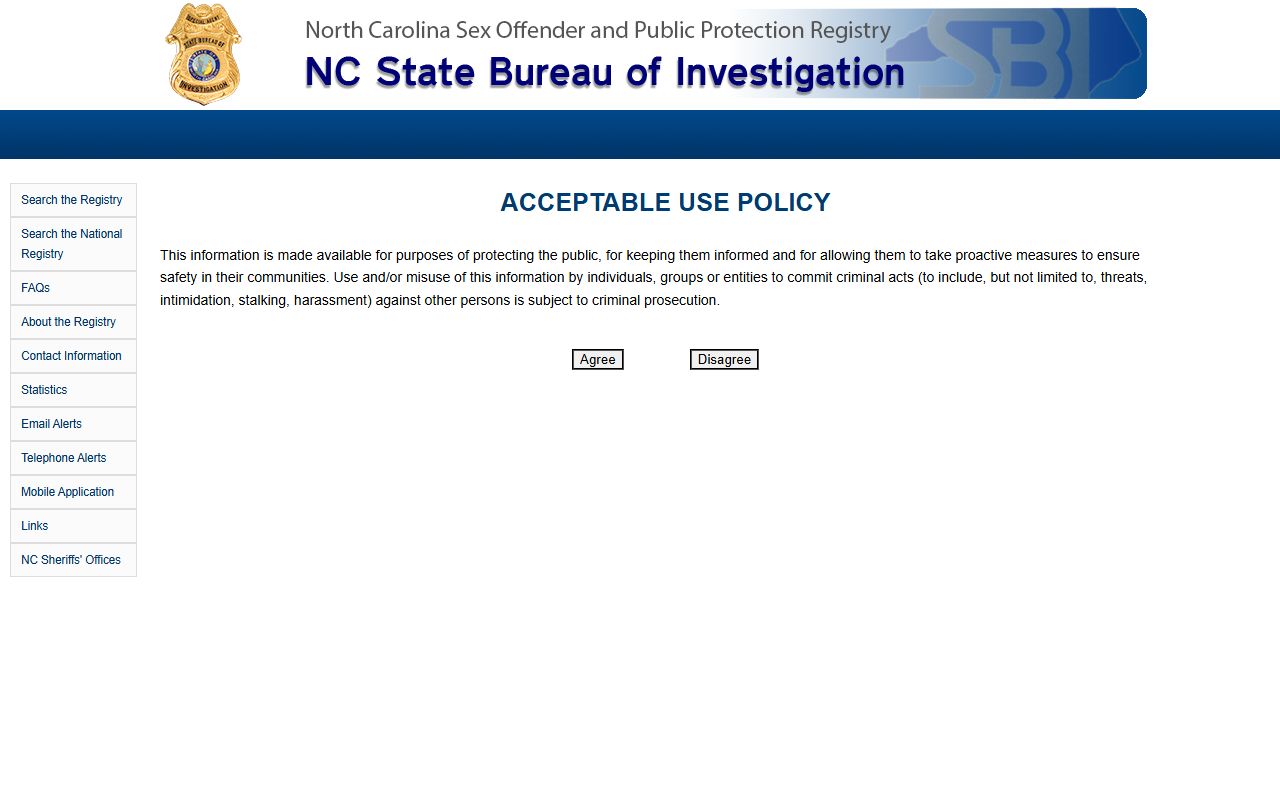 Davidson County criminal court records North Carolina sex offender registry