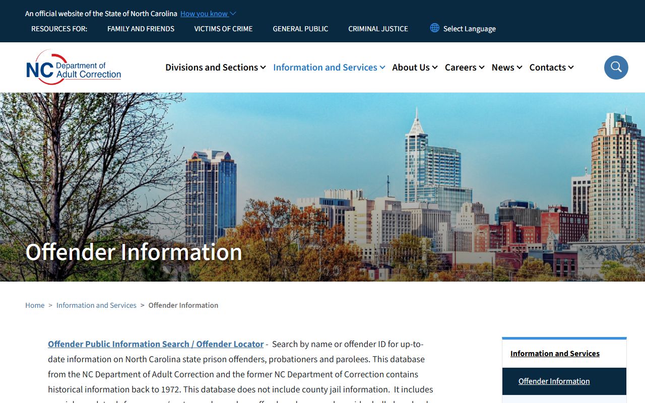 Davidson County criminal court records North Carolina offender search