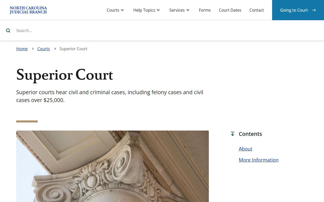 Davidson County District Court and Superior Court jurisdiction