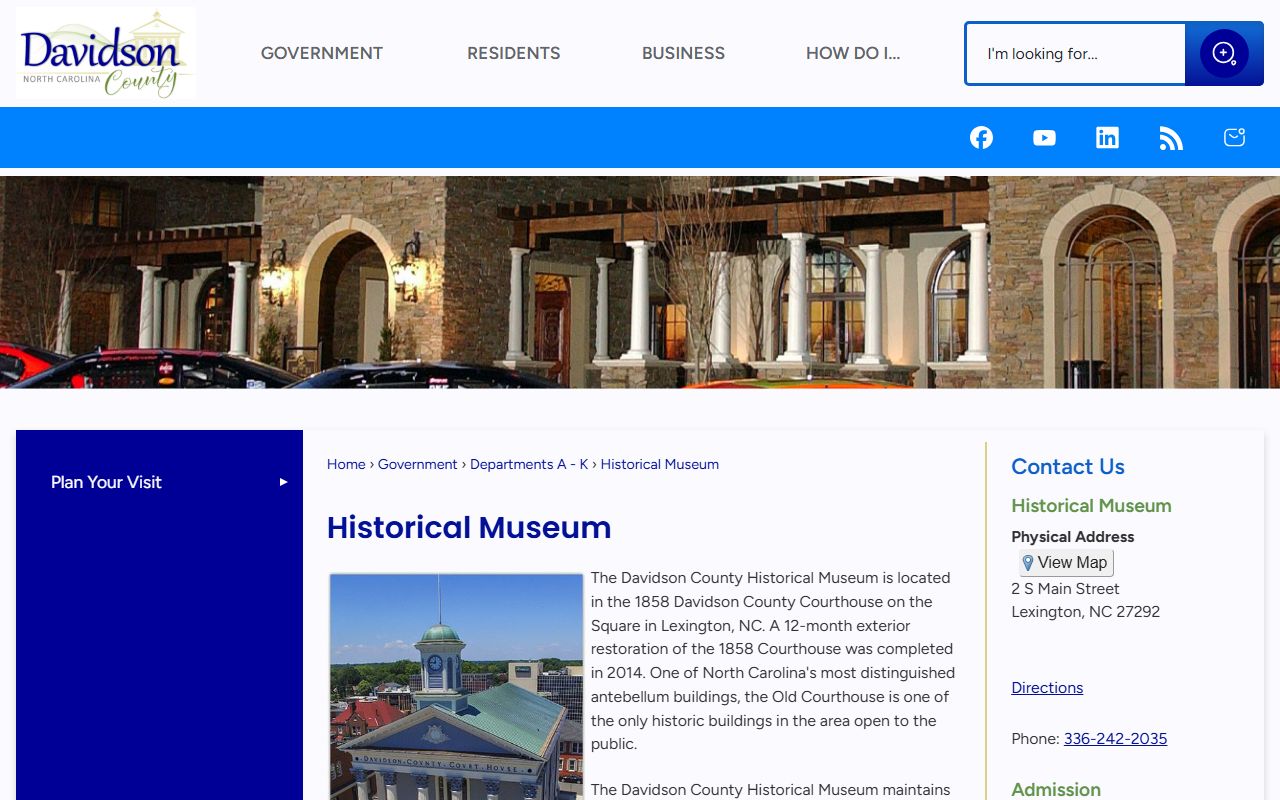 Davidson County court records old courthouse museum