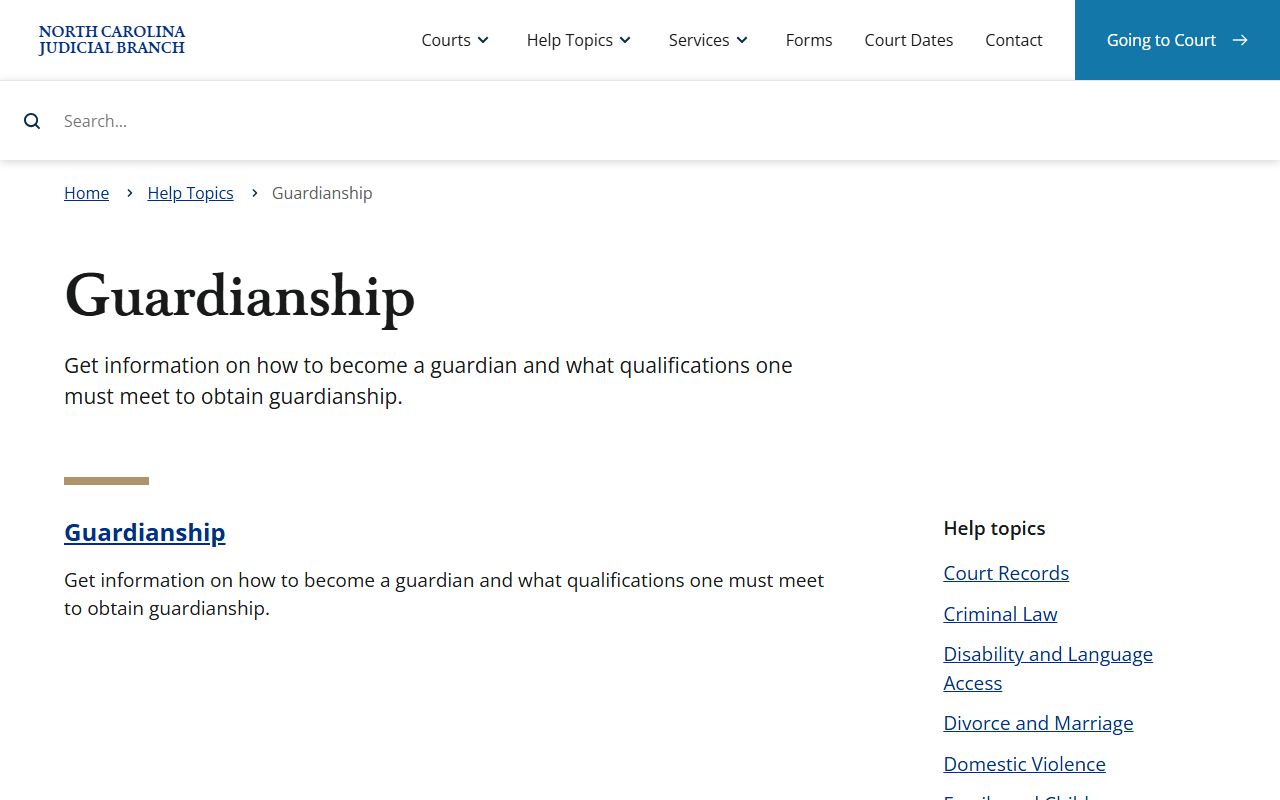 Davidson County probate records guardianship help topic