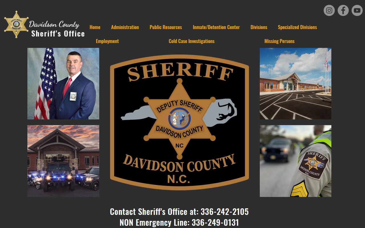Davidson County warrant search sheriff homepage source